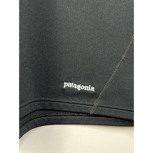 Patagonia Capilene Polartec Base Layer 1/4 Zip Men's Pullover XL Black Pocket - Picture 3 of 10